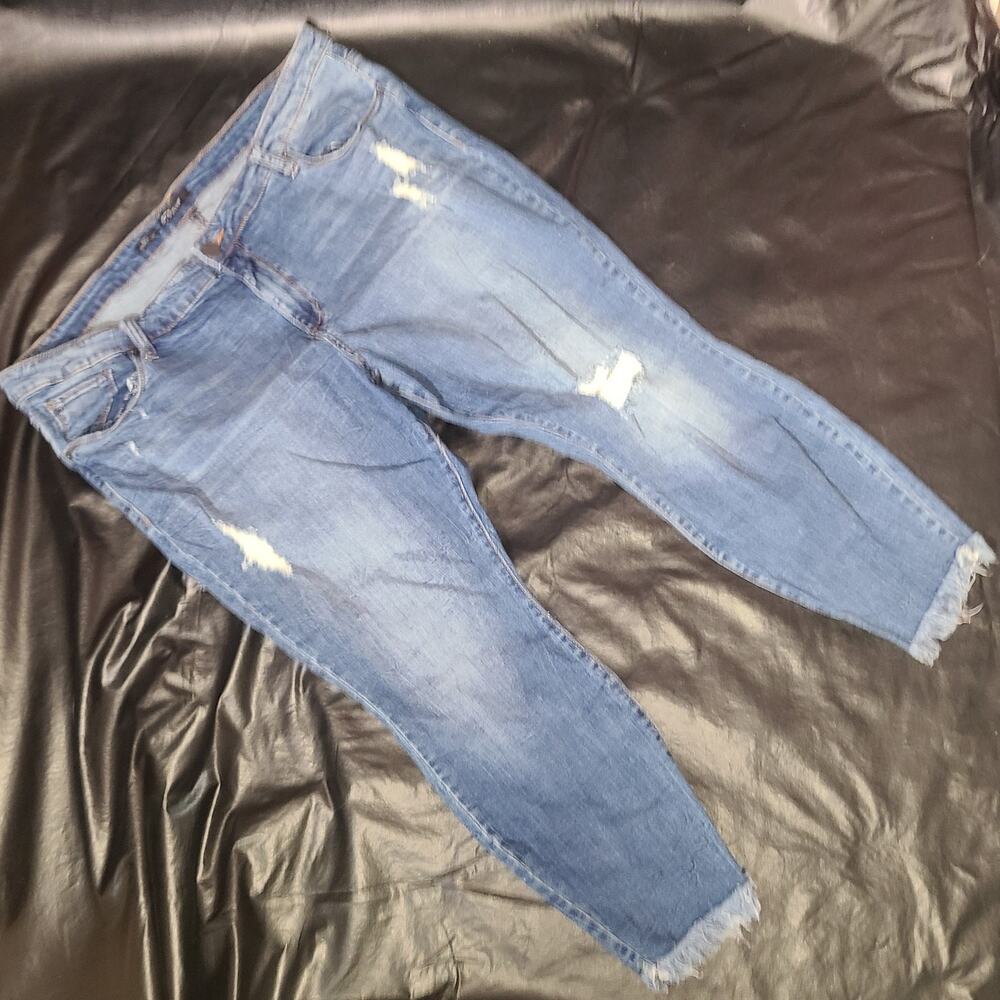 STS blue Emma ankle skinny distressed denim jeans size 37